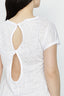 Optic White Burnout Back Detail Tee - Select Fashion