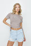Pebble Hotfix Diamante Heart Top - Select Fashion