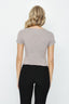 Pebble Square Neck Detail Crop Top - Select Fashion