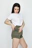 Optic White Knot Detail Tee - Select Fashion