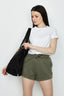 Optic White Knot Detail Tee - Select Fashion