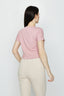 Powder Pink Knot Detail Tee - Select Fashion