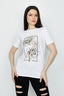 Optic White Foil Panel Floral Print Tee - Select Fashion