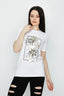 Optic White Foil Panel Floral Print Tee - Select Fashion