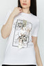 Optic White Foil Panel Floral Print Tee - Select Fashion