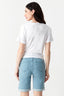 Optic White Graphic Floral Foil Tee - Select Fashion