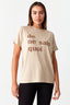 Sand Je Ne Sais Quoi Oversized Tee - Select Fashion