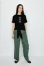 Black Hot Fix Zebra Heart Tie Front Tee - Select Fashion