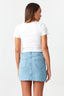 Optic White Criss Cross Lace Crop Tee - Select Fashion