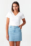 Optic White Criss Cross Lace Crop Tee - Select Fashion