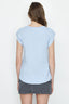 Baby Blue Cross Over Sleeve Tee - Select Fashion