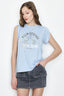 Baby Blue Cross Over Sleeve Tee - Select Fashion