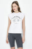 Optic White Cross Over Sleeve Tee - Select Fashion