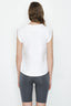 Optic White Cross Over Sleeve Tee - Select Fashion