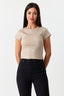 Sand All Over Foil Tee - Select Fashion
