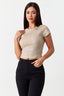 Sand All Over Foil Tee - Select Fashion