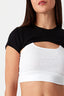 Mono 2 In 1 Crop Top - Select Fashion