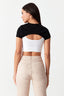 Mono 2 In 1 Crop Top - Select Fashion