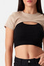 Neutral 2 In 1 Crop Top - Select Fashion
