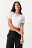Optic White Airtex 2 In 1 Top - Select Fashion