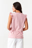 Pink Ladder Stitch Tiered T-Shirt - Select Fashion