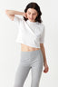 White Diamante Pocket Tee - Select Fashion