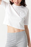 White Diamante Pocket Tee - Select Fashion