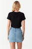 Black Diamante Fringe Freedom Hawaii Tee - Select Fashion