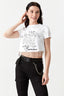 White Diamante Fringe Freedom Hawaii Tee - Select Fashion