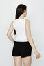 Optic White More Love Stripe Vest - Select Fashion