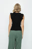 Black Lace Frill Vest - Select Fashion