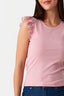 Pink Lace Frill Vest - Select Fashion