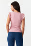 Pink Lace Frill Vest - Select Fashion