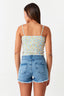 Multi Ruffle Square Neck Vest - Select Fashion