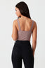 Mocha Basic Seam Bodysuit - Select Fashion