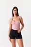 Pink Basic Seam Bodysuit - Select Fashion