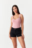 Pink Basic Seam Bodysuit - Select Fashion