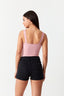 Pink Basic Seam Bodysuit - Select Fashion