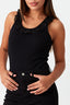 Black Broderie Frill Bodysuit - Select Fashion