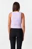Lilac All Over Metallic Racer Top - Select Fashion