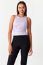Lilac All Over Metallic Racer Top - Select Fashion