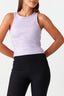 Lilac All Over Metallic Racer Top - Select Fashion