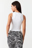 Optic White Lace Edge Tie Front Vest - Select Fashion