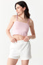 Pink Daisy Strap Vest - Select Fashion