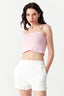 Pink Daisy Strap Vest - Select Fashion