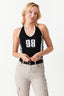 Black Sporty Halter Top - Select Fashion