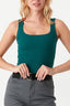 Ivy Green Square Neck Ribbed Bodysuit - Select Fashion