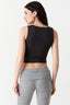 Black Slinky Square Neck Top - Select Fashion