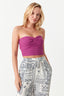Dark Berry Twisted Rib Bandeau - Select Fashion