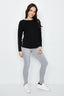 Black Mesh Insert Top - Select Fashion